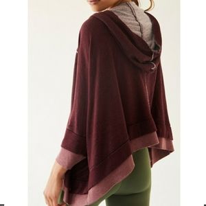 Free People Deep V Neck Bonfire Hoodie Size XS
